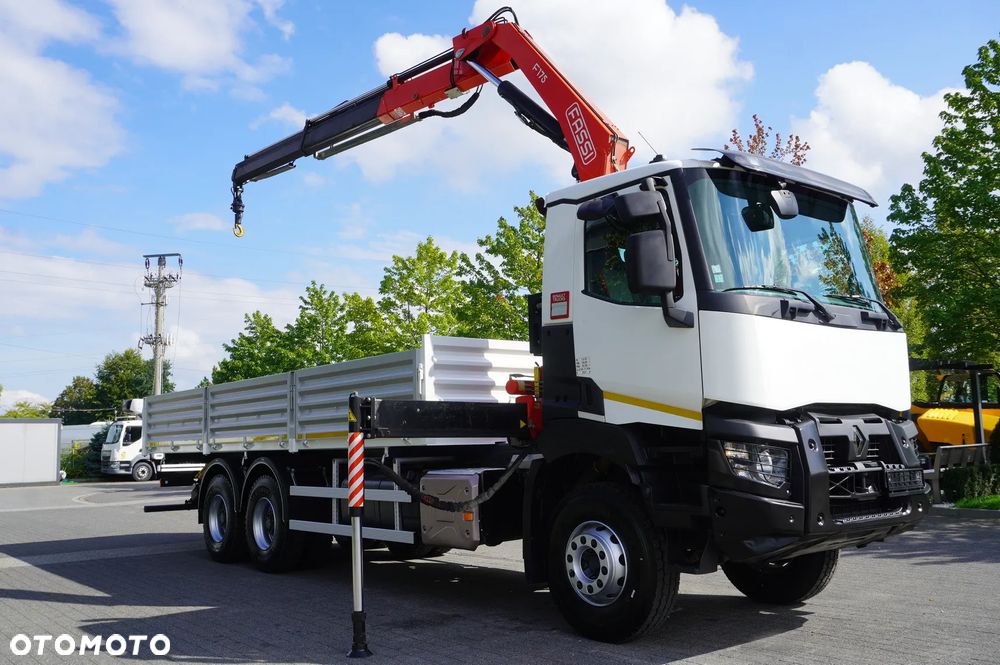 Renault K380 6×4 / HDS 7,85 t / Fassi F175 / 120 tys. km! / wywrotka 2-stronna - 12