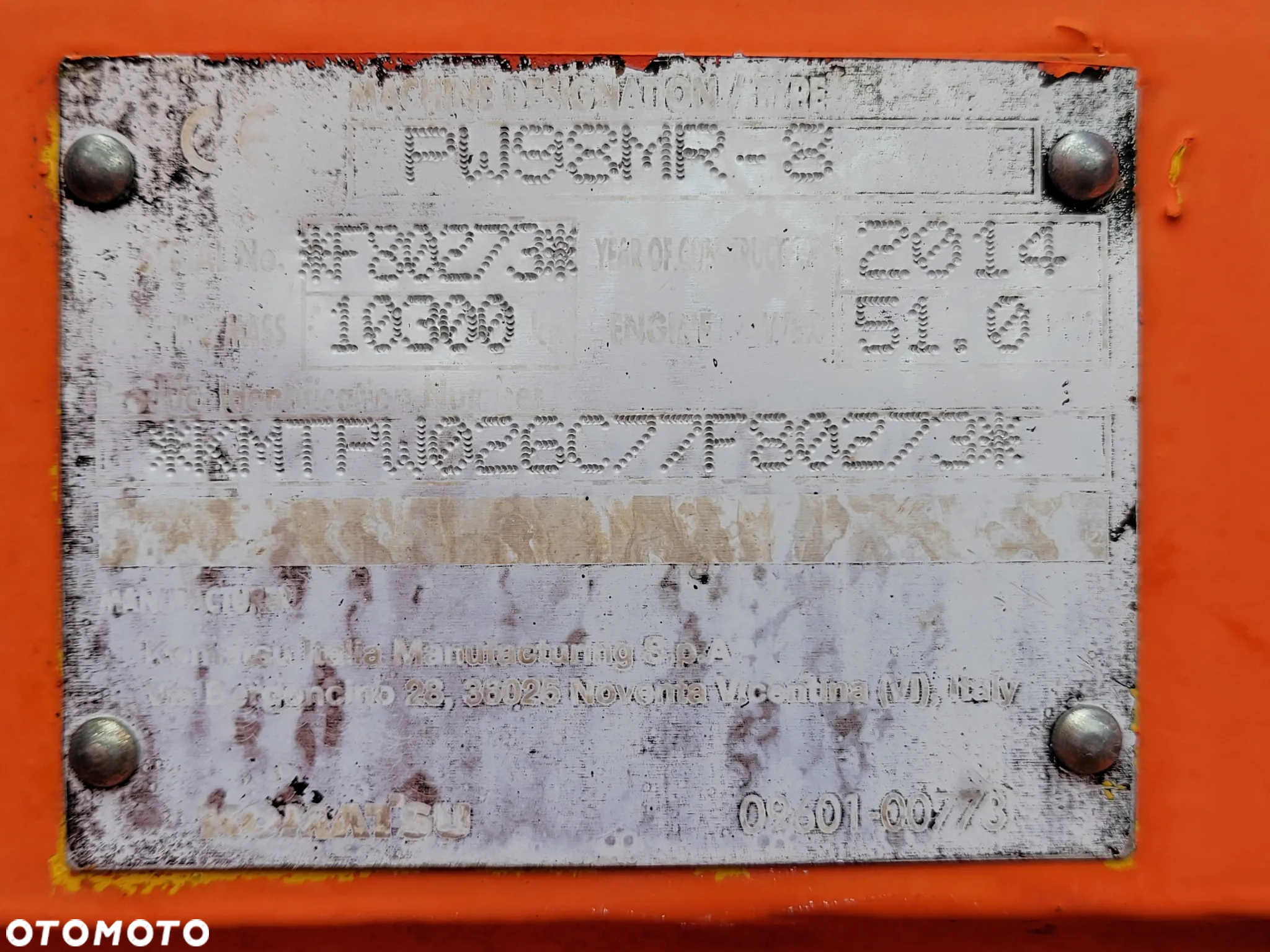 Komatsu PW98 MR8 / SPROWADZONA Z FRANCJI / 6 880 MTH / 2014 ROK / - 28