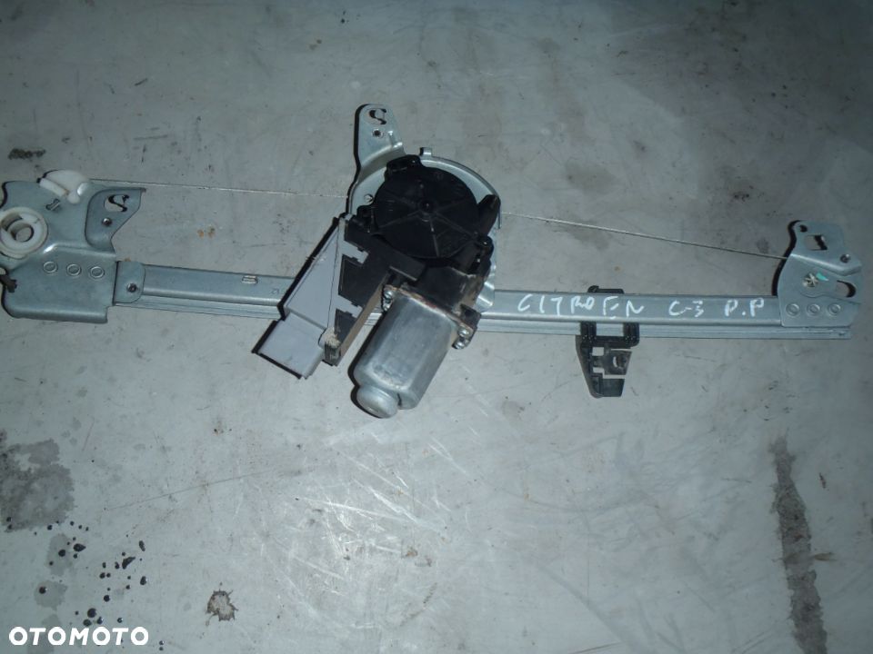 podnośnik silniczek szyby citroen c3 prawy przód - 1