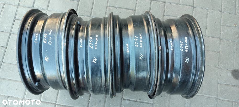 FELGI STALOWE 5Q061027 5x112 6.5Jx16 CALI ET46 VW AUDI SKODA SEAT KOMPLET 4 SZTUKI - 8