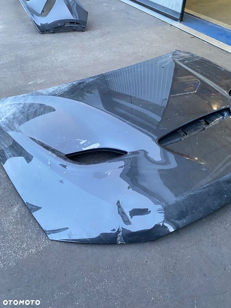 DODGE DURANGO SRT 8 RT R/T lift 2014-2025r 4xPDC ORYGINALNA ALUMINIOWA MASKA POKRYWA SILNIKA ZDERZAK PRZEDNI PRZÓD HELLCAT 68433296AA  68510293AD Alu 4 x otwory na PDC  Wwa - 11