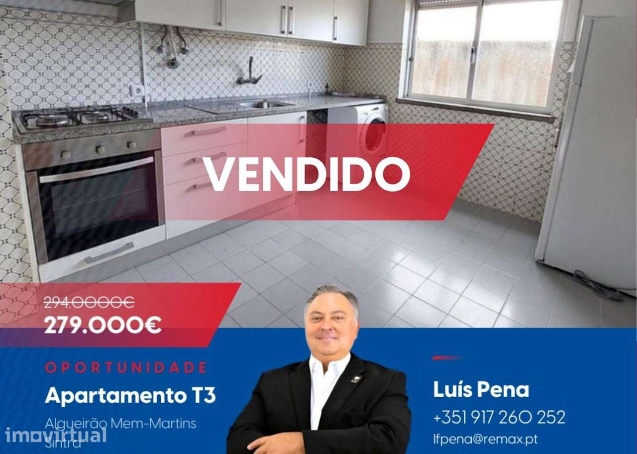 Apartamento T3 de 91 m² em Algueirão-Mem Martins, Sintra - Grande imagem: 2/21