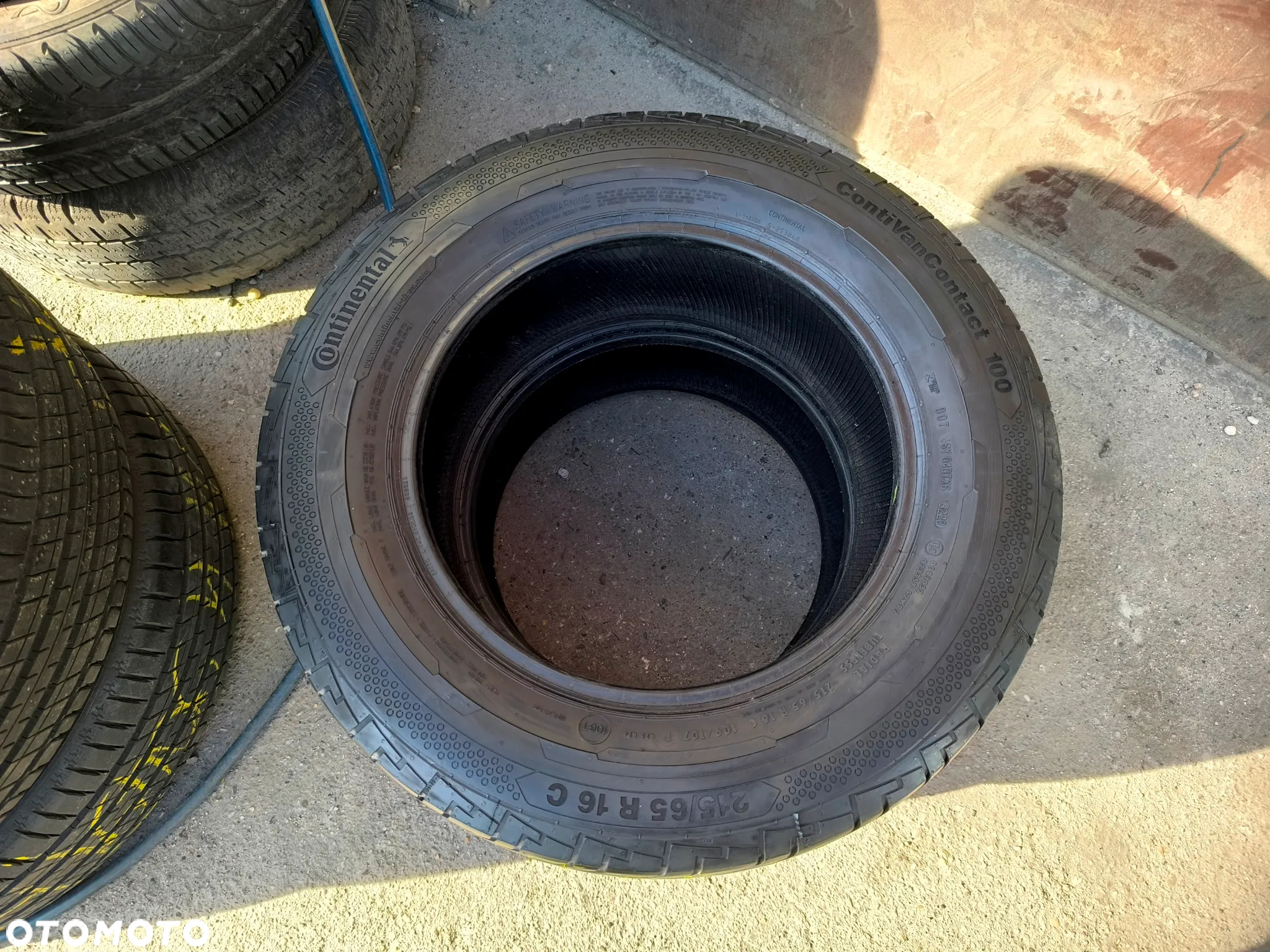 215/65R16C 109/107T 16 C Opony Letnie Lato CONTINENTAL ContiVanContact 100 7,5mm Legnica ALU-RAD 20r. 215/65 - 5