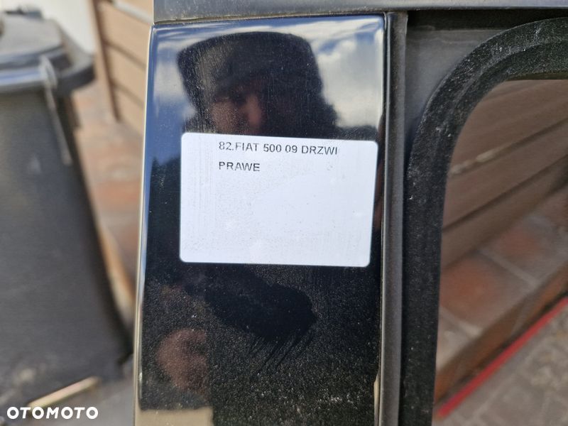 fiat 500 2009 drzwi prawe - 2