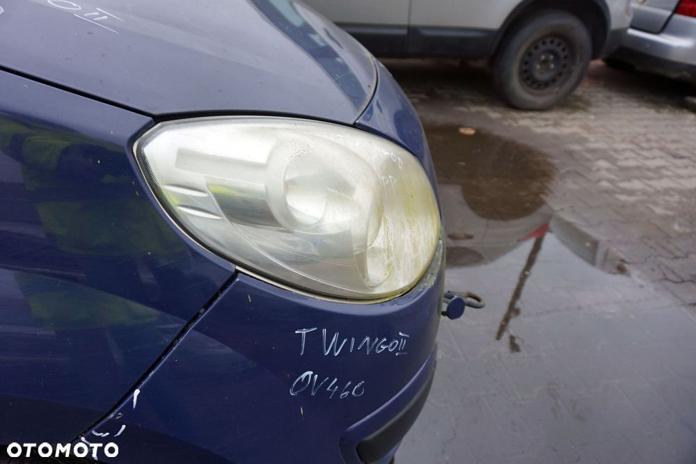 MASKA ZDERZAK BŁOTNIKI LAMPY TWINGO II OV460  RENAULT 2007-2014 GRANATOWY PRZÓD KOMPLETNY - 16