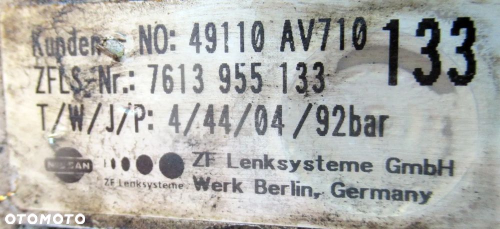 NISSAN PRIMERA P12 2.0 POMPA WSPOMAGANIA X-TRAIL 49110AV710 - 3