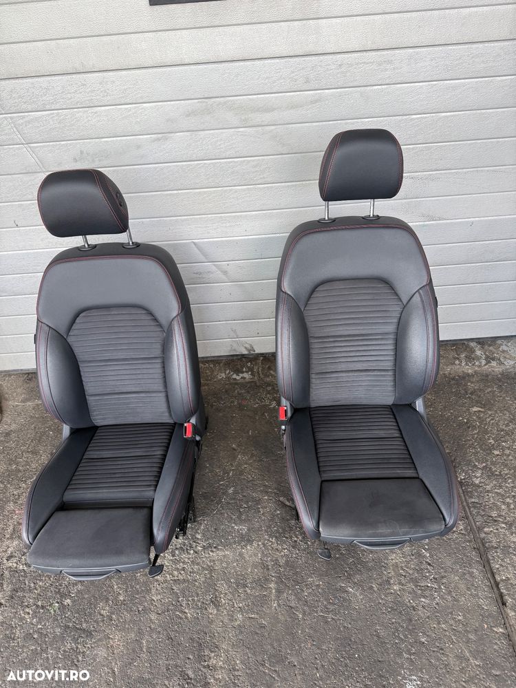 Set Scaune Față Sport Mercedes B-Class W246 (2017) Pachet AMG – Încălzite, Piele + Alcantara Recaro - 1