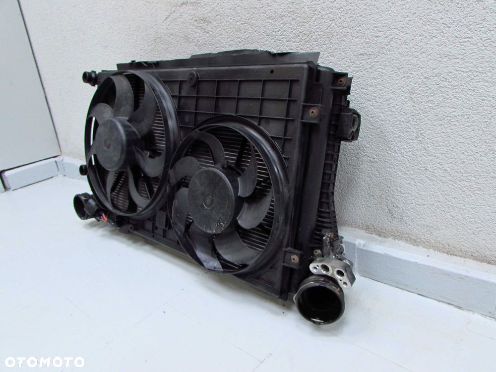 AUDI A3 8P 1.8 2.0 TFSI 03-10 CLODNICE WODY KLIMA INTERCOOLER WENTYLATOR 1K0121251AT 1K0145803S - 2