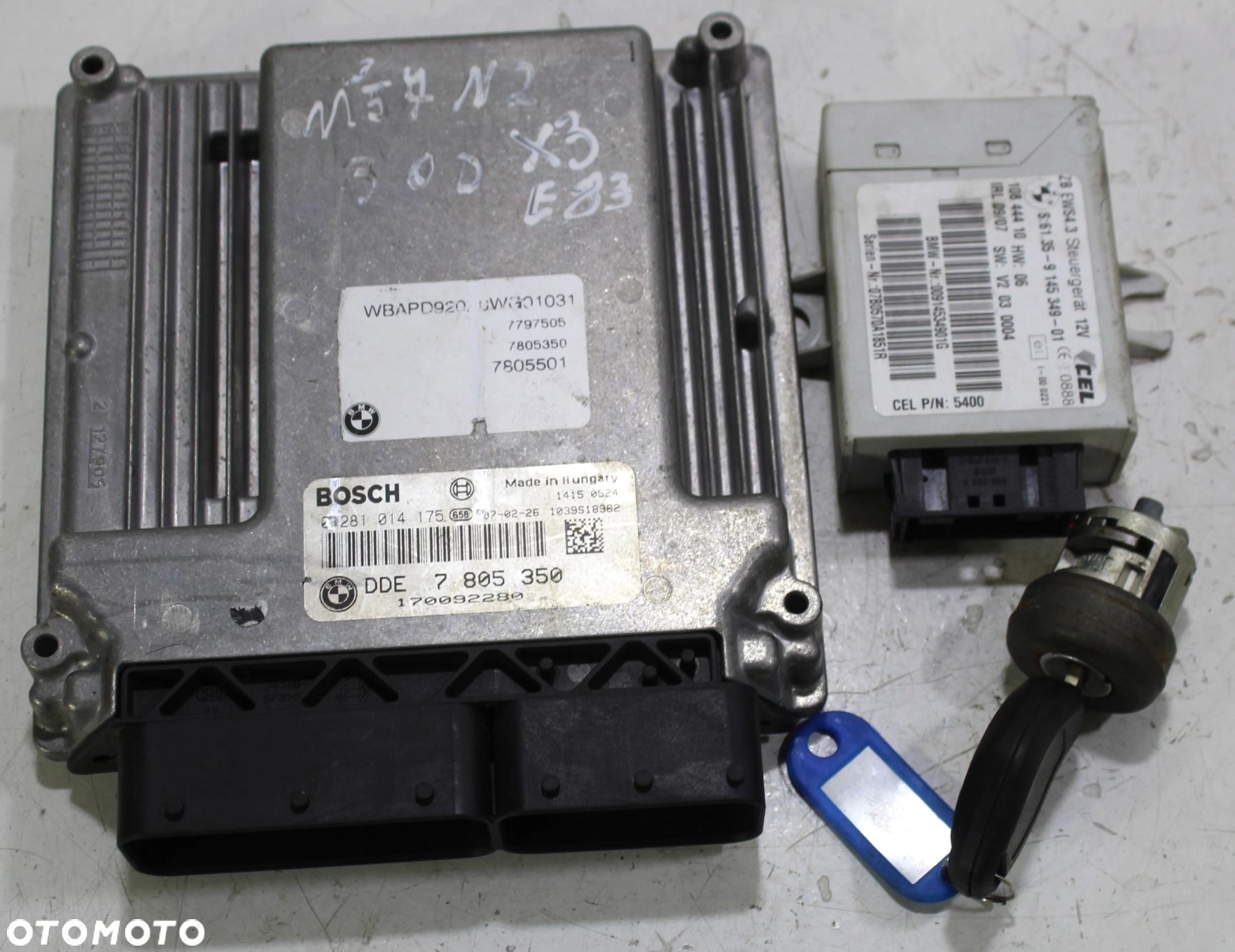 ZESTAW STARTOWY EWS BMW X3 E83 M57N2 3.0D 7805350 - 1