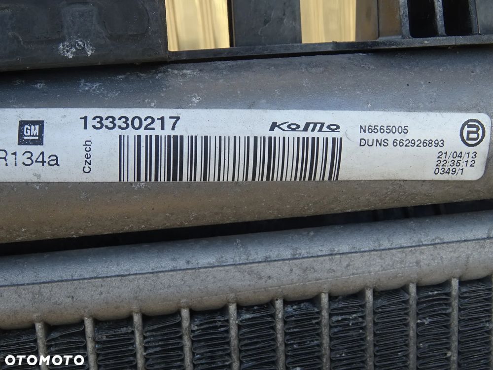 OPEL INSIGNIA A 2,0 CDTI KOMPLET CHŁODNIC WENTYLATORY CHŁODNICA WODY KLIMATYZACJI OLEJU INTERCOOLER - 25