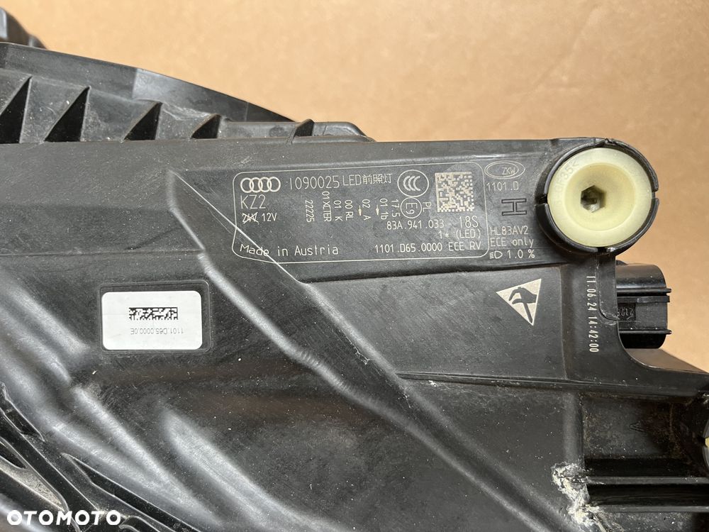 LAMPA FULL LED AUDI Q3 83A REFLEKTOR AUDI Q3 II 83A941033 LEWA LEWY PRZÓD - 10
