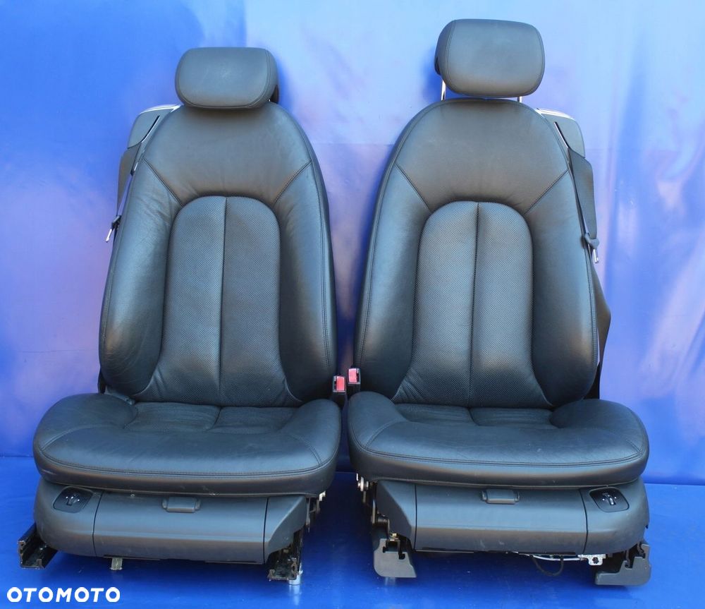 Fotele komplet  kanapa czarne perforowane Mercedes W215 C215 CL CL500 Lift - 13