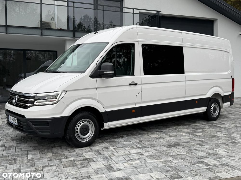 Volkswagen Crafter Brygadowy 7 osób / L4H2 / Oryginalna zabudowa VW / 2.0 TDI 140km / EURO6 / Najbogatsza wersja / FULL LED / Automatyczna skrzynia biegów / FV 23% - 12