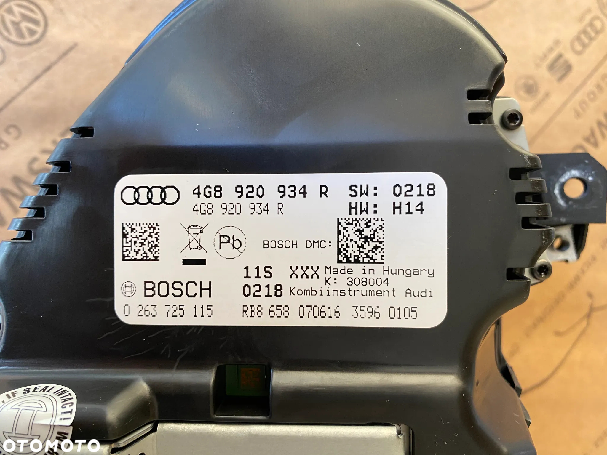 LICZNIK ZEGARY Wyświetlacz Audi A6 C7 4G LIFT 4G8920934R 28 km jak nowy - 13
