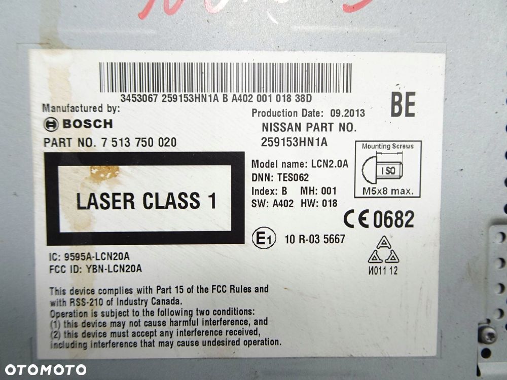 radio cd nissan note e12 - 8