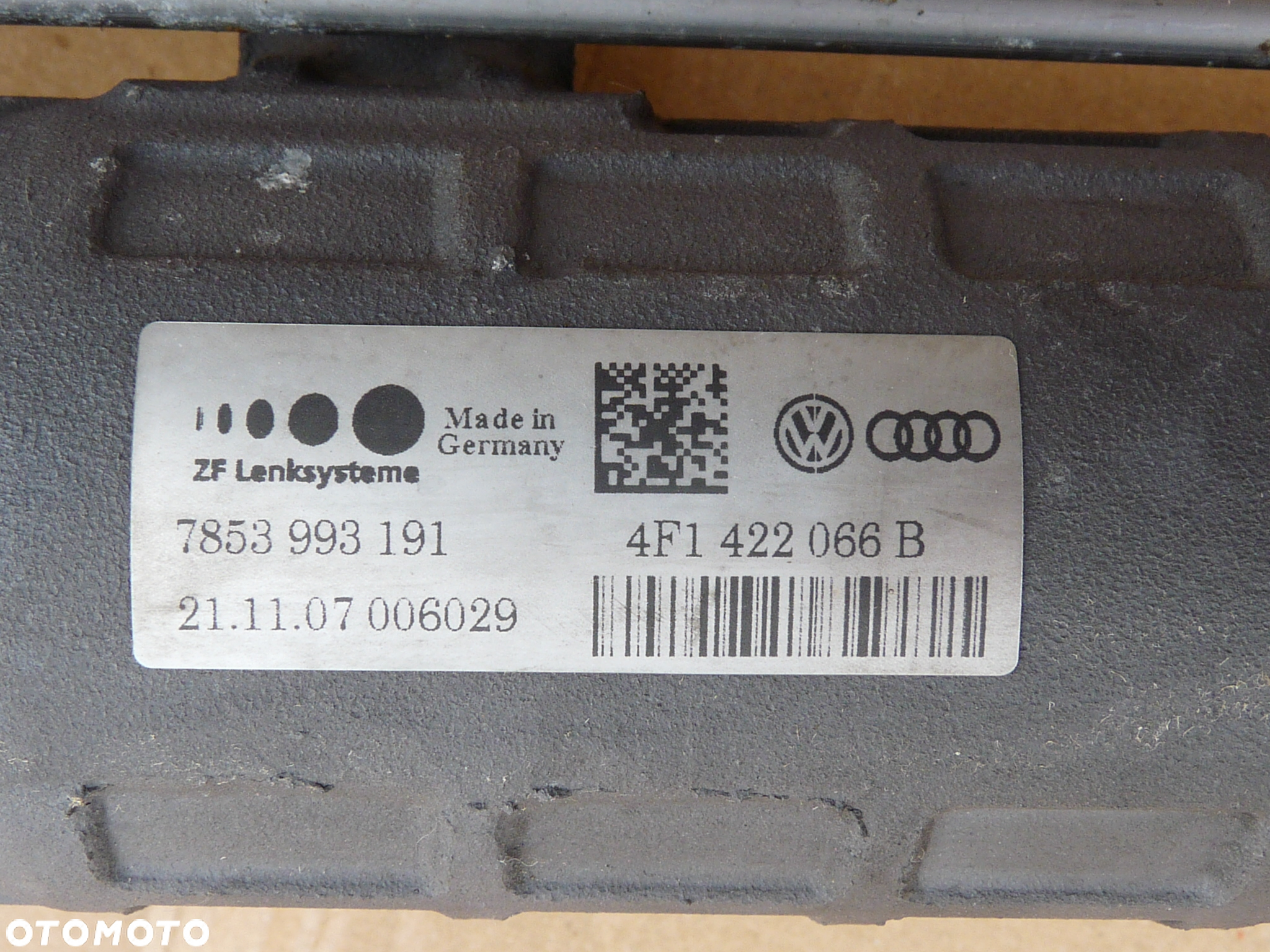 A6 C6 PRZEKŁADNIA KIEROWNICZA 4F1422066B EUROPA - 5