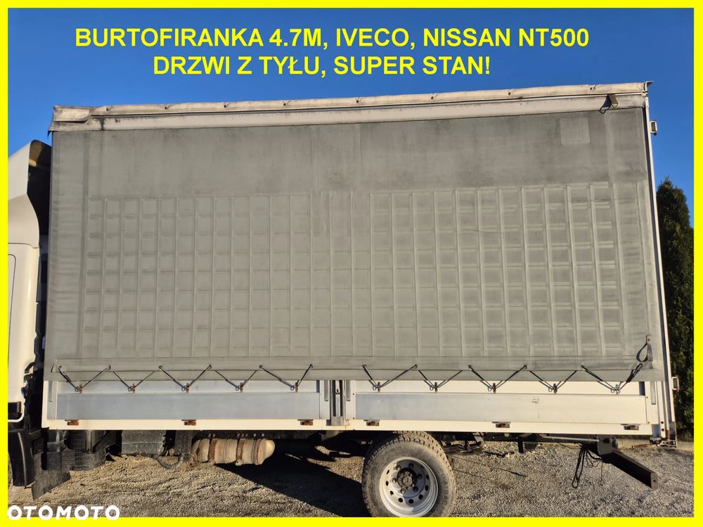 Firanka, burtofiranka , skrzynia, 4.7m Iveco , Nissan nt500, Mascott, wysoka 251cm, Stan bdb! - 1