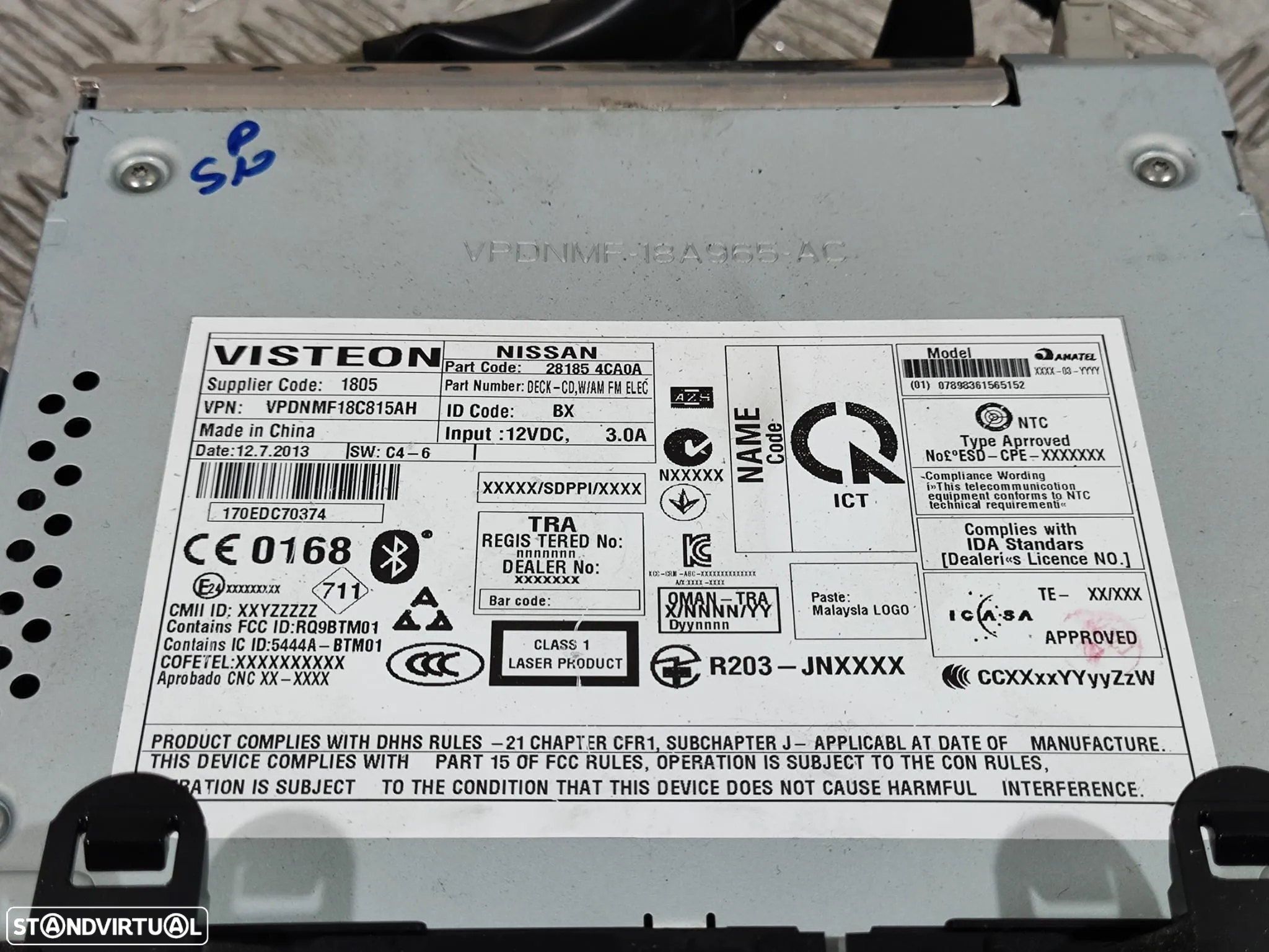Auto Radio Nissan Qashqai 2 J11 - 7