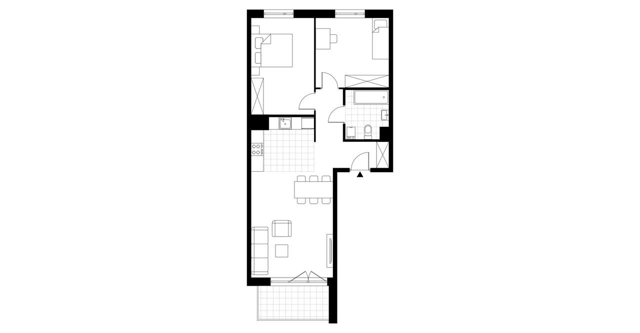 3-pokojowe mieszkanie 66m2 + balkon Bezpośrednio - Pełny obrazek: 3/23