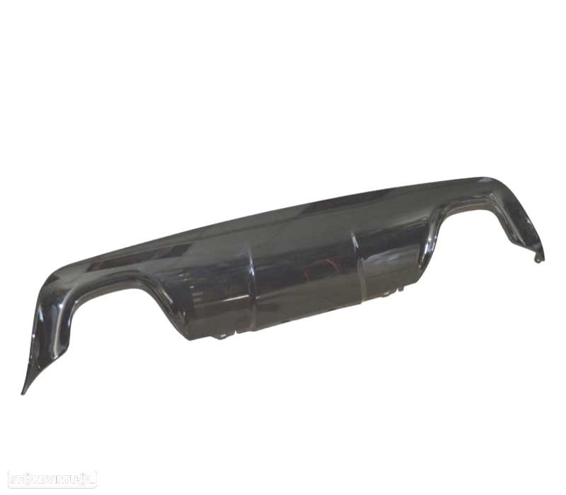 DIFUSOR TRASEIRO BMW E60 03-10 LOOK M SAÍDA PRETO BRILHANTE - 2