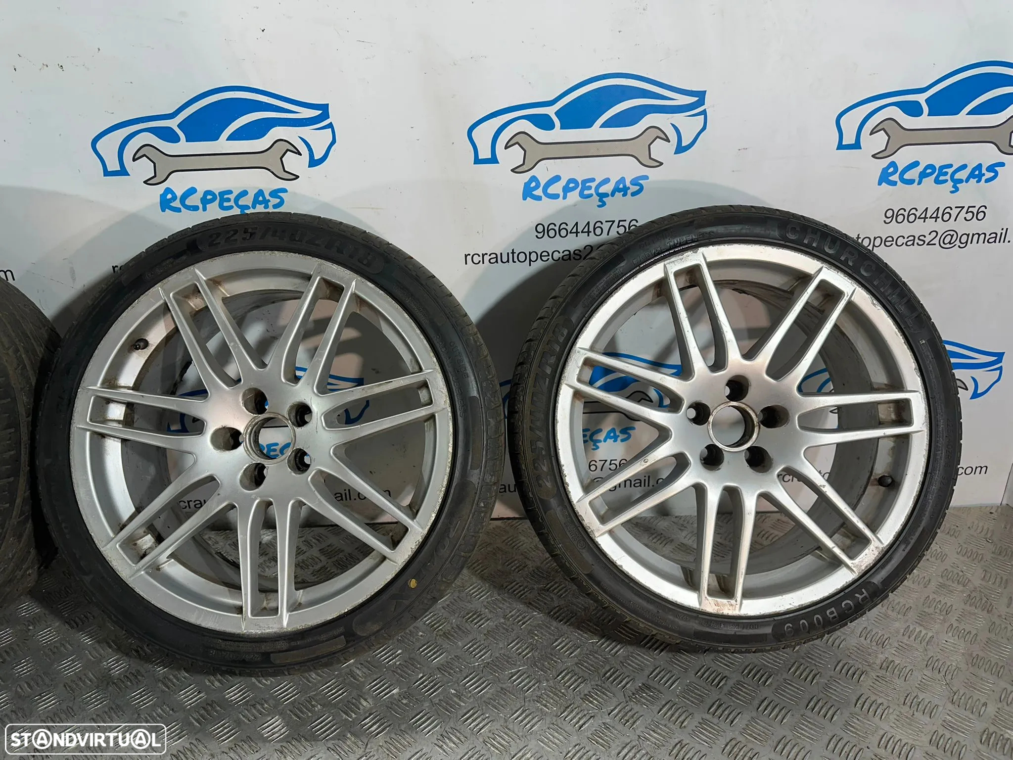 .Conjunto Jantes 18 Audi S-LINE 8J ET35 5x100 - 5
