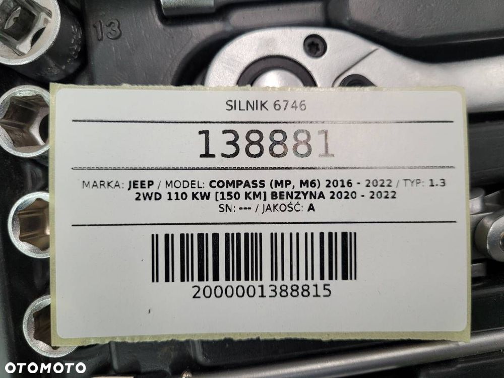SILNIK KOMPLETNY 46351268 1.3 B 150 JEEP COMPASS II 2021 EU - 9