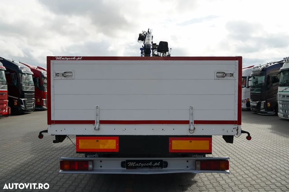 Mercedes-Benz / ACTROS 2548 / 6x2 / Combinație platformă rabatabilă - 6,5 m / Axă liftantă / + HDS FASSI / Rază de acțiune: 10,85 m / FIFTH FIFTH FIRST REAR / ROTATOR / FURCĂ PENTRU PALEȚI / Remorcă 6,5 m / SAF / - 13