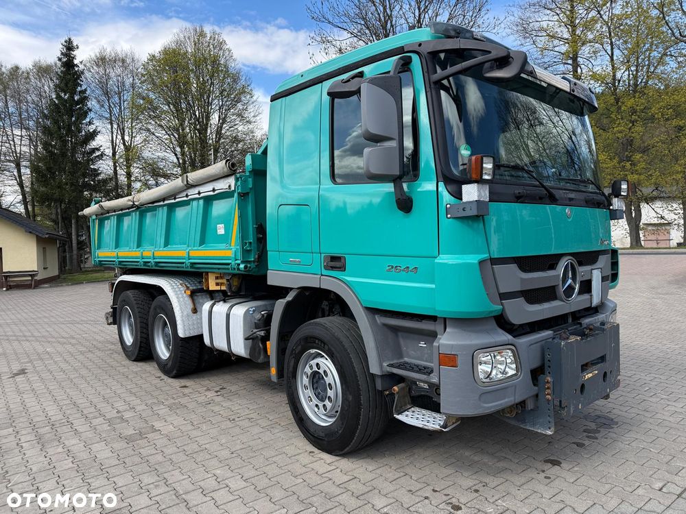 Mercedes-Benz 2644 ACTROS MP3 wywrotka 6x4, płyta pług, BORDMATIC - 6