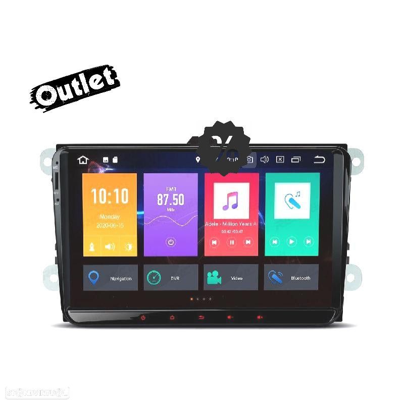 M010160L1 AUTO RADIO GPS 8" ANDROID 10 VOLKSWAGEN VW PARA SKODA SEAT - 1
