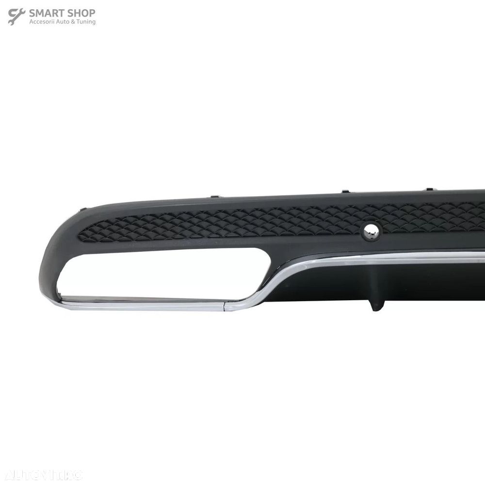 Difuzor Bara Spate cu Ornamente tobe Negre Mercedes C-Class W205 S205 - 3