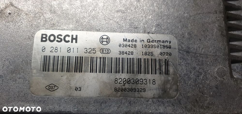 Komputer sterownik silnika Renault Espace IV 2.2 DCI 0281011325 8200309318 8200309329 - 4