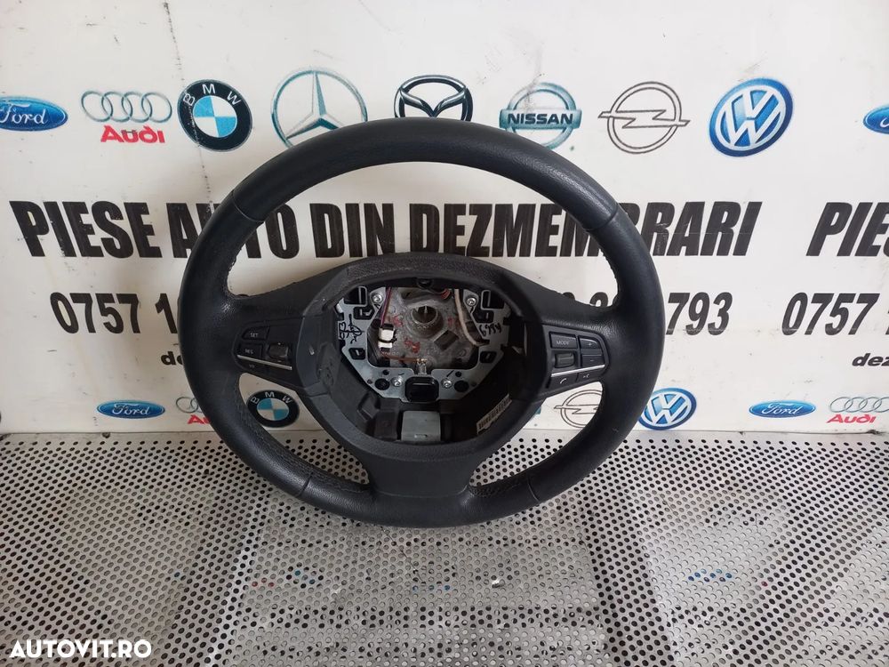 Volan Din Piele Cu Comenzi Bmw F10 F11 F07 F01 F02 F03 In 3 Spite Stare Foarte Buna Cod - 5