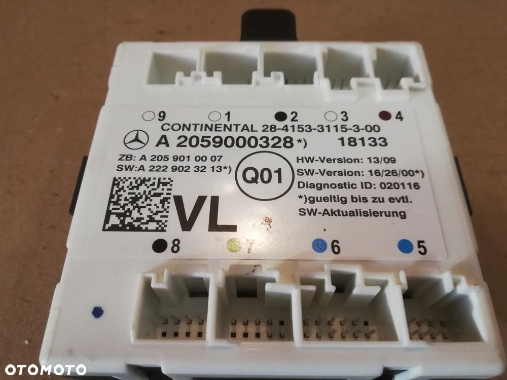 Moduł sterownik drzwi A2059000328 MERCEDES C-KLASA W205 C205