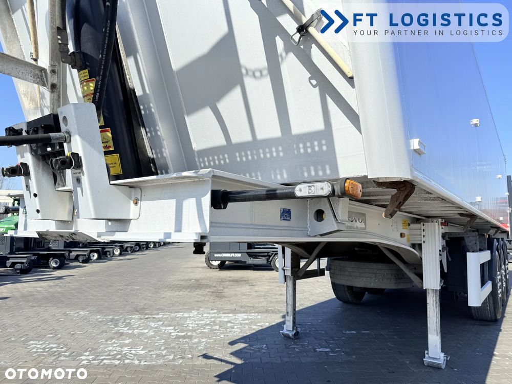 Tisvol TISVOL 2SNA | SAF | KLAPA + SZYBER DO ZSYPU | 43m3 | CAŁA ALUMINIOWA | MASA WŁASNA 5240 KG | PODNOSZONA PIERWSZA OŚ | ALUFELGI - 8