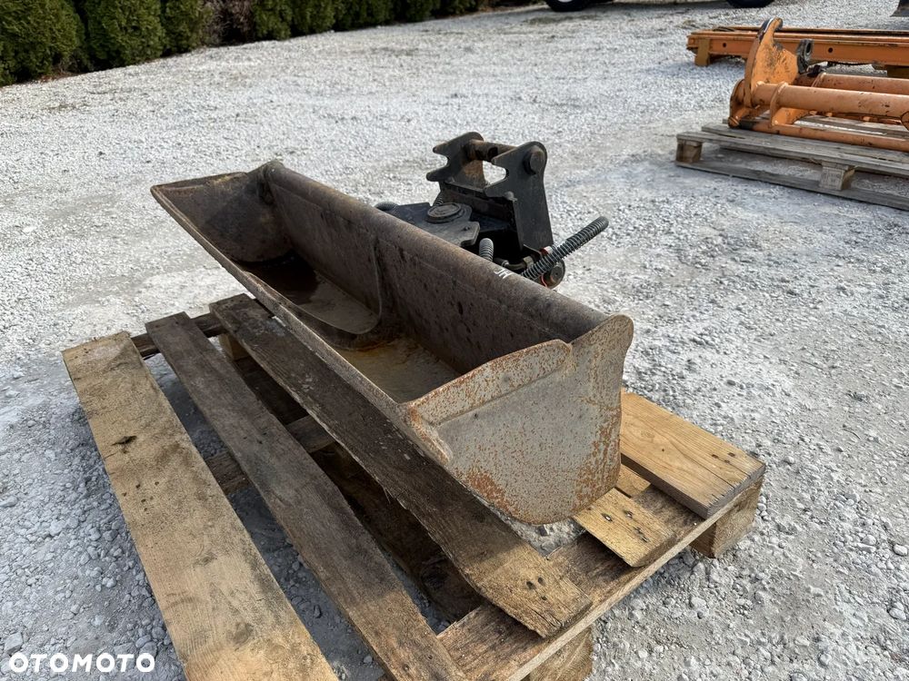 ŁYŻKA SKARPOWA SKARPÓWKA HYDRAULICZNA 120CM LEHNHOFF MS01 MS 01 KOPARKI MINIKOPARKI JCB HITACHI YANMAR BOBCAT CAT KUBOTA - 8