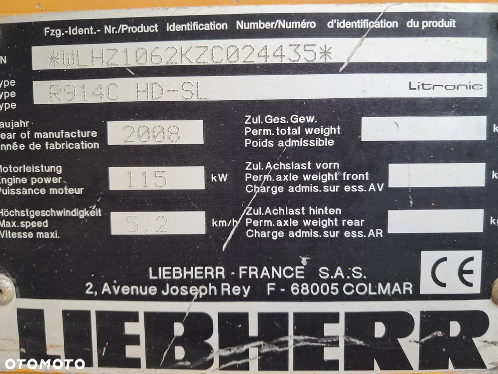 Liebherr R914C Koparka Gąsienicowa Likufix - 15