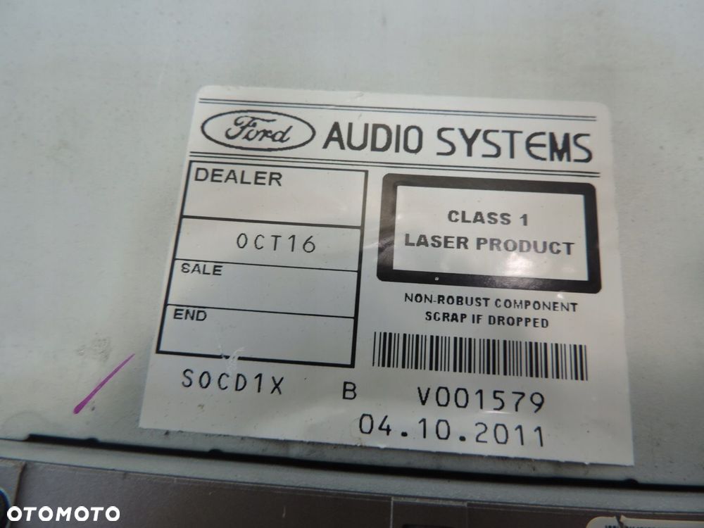 Ford Kuga MK1 Radio CD Sony BV4T-18C9390-DA - 6