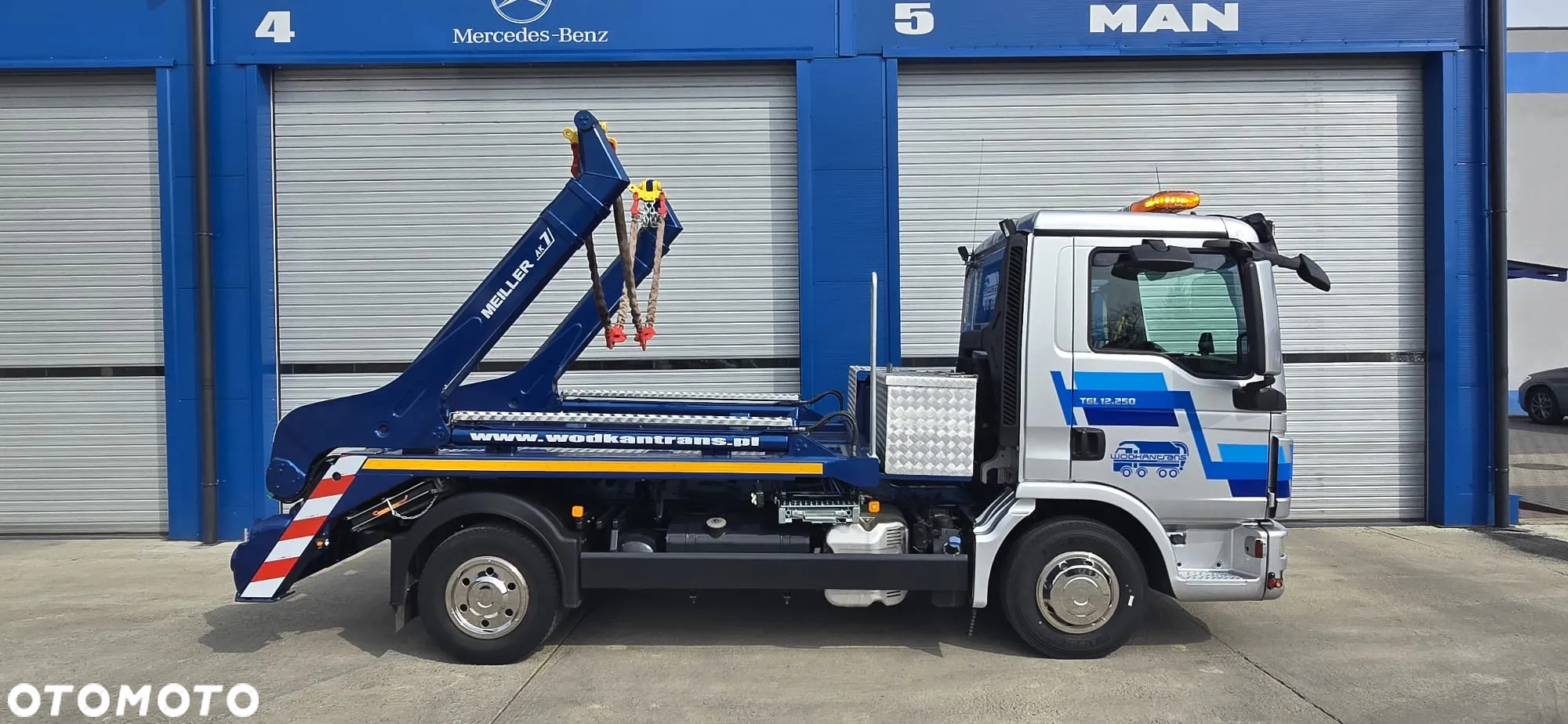 MAN TGL 12.250 bramowiec MEILLER AK 7 NT import Niemcy specjalny - 4