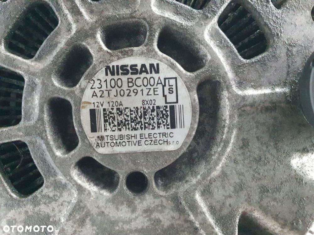 ALTERNATOR Nissan Qashqai 1.6 16v 23100BC00A A2TJ0291ZE 120A - 6