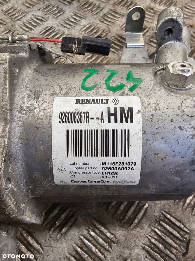 dacia duster 1.2 tce sprężarka klimatyzacji 926008367r - 3