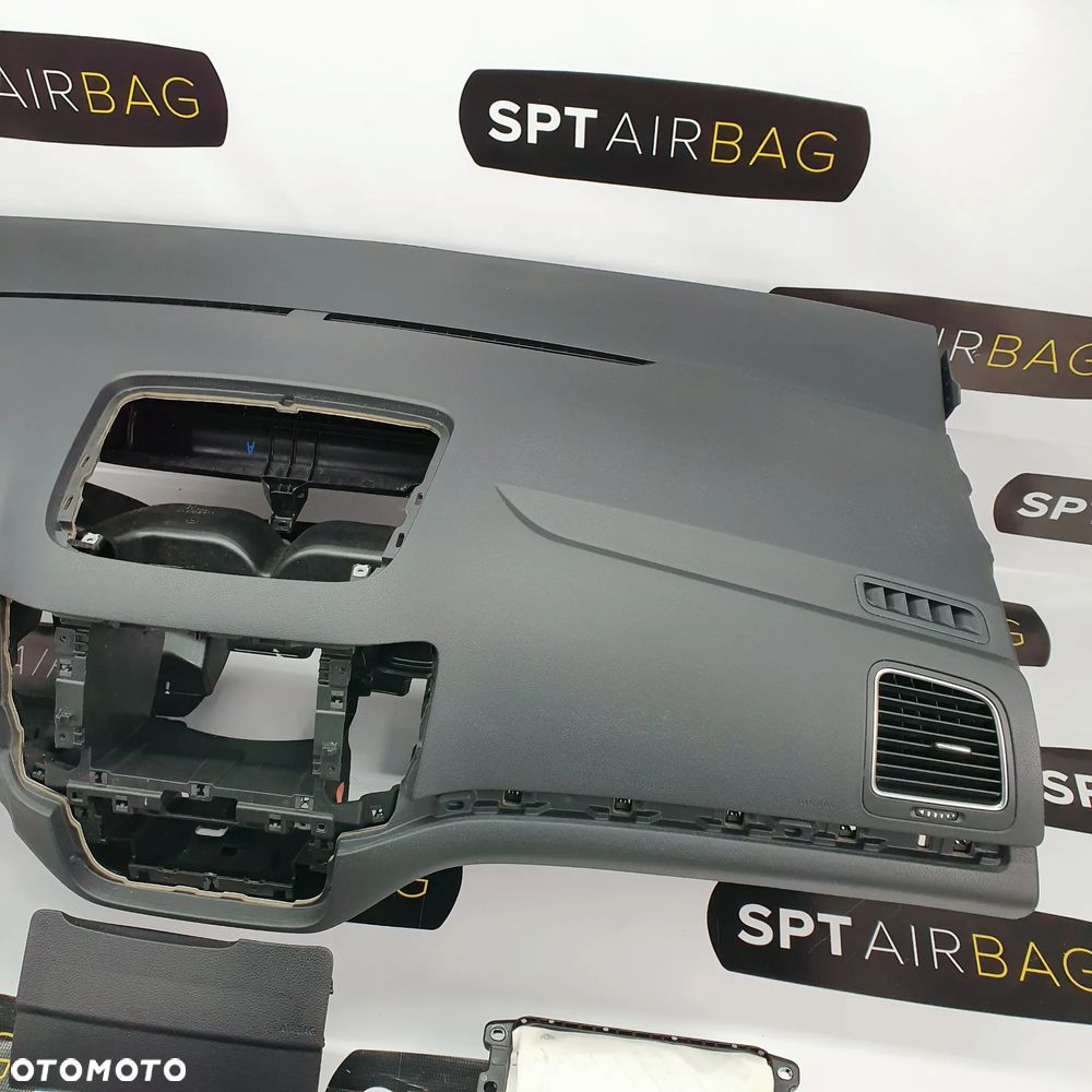 SEAT ALHAMBRA DESKA ROZDZIELCZA KONSOLA KOKPIT PULPIT PODUSZKI AIRBAG AIR BAG PASY KIT SET - 3