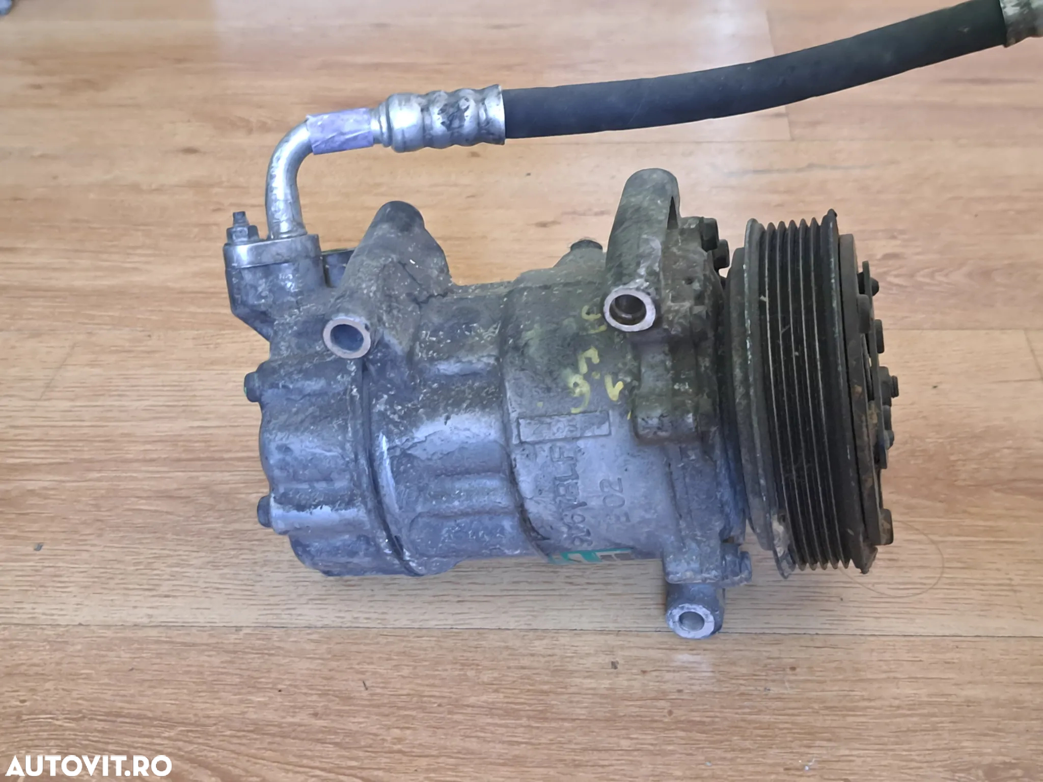 Compresor clima ac aer conditionat original Sanden 6PK Citroen C2 C3 Berlingo Xsara Peugeot 206 206CC 307CC 406 807 Partner - 2