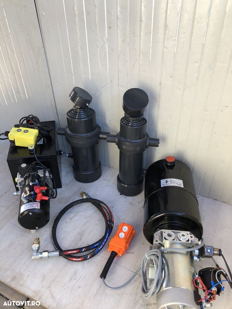 Kit basculare cilindru  basculare 7 tone pompa 2,5 kw - 1