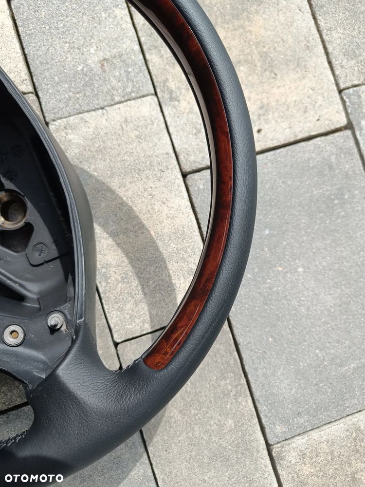 MERCEDES W203 C-KLASA NOWA KIEROWNICA CZARNA SKÓRZANA DREWNO DREWNIANA - 7