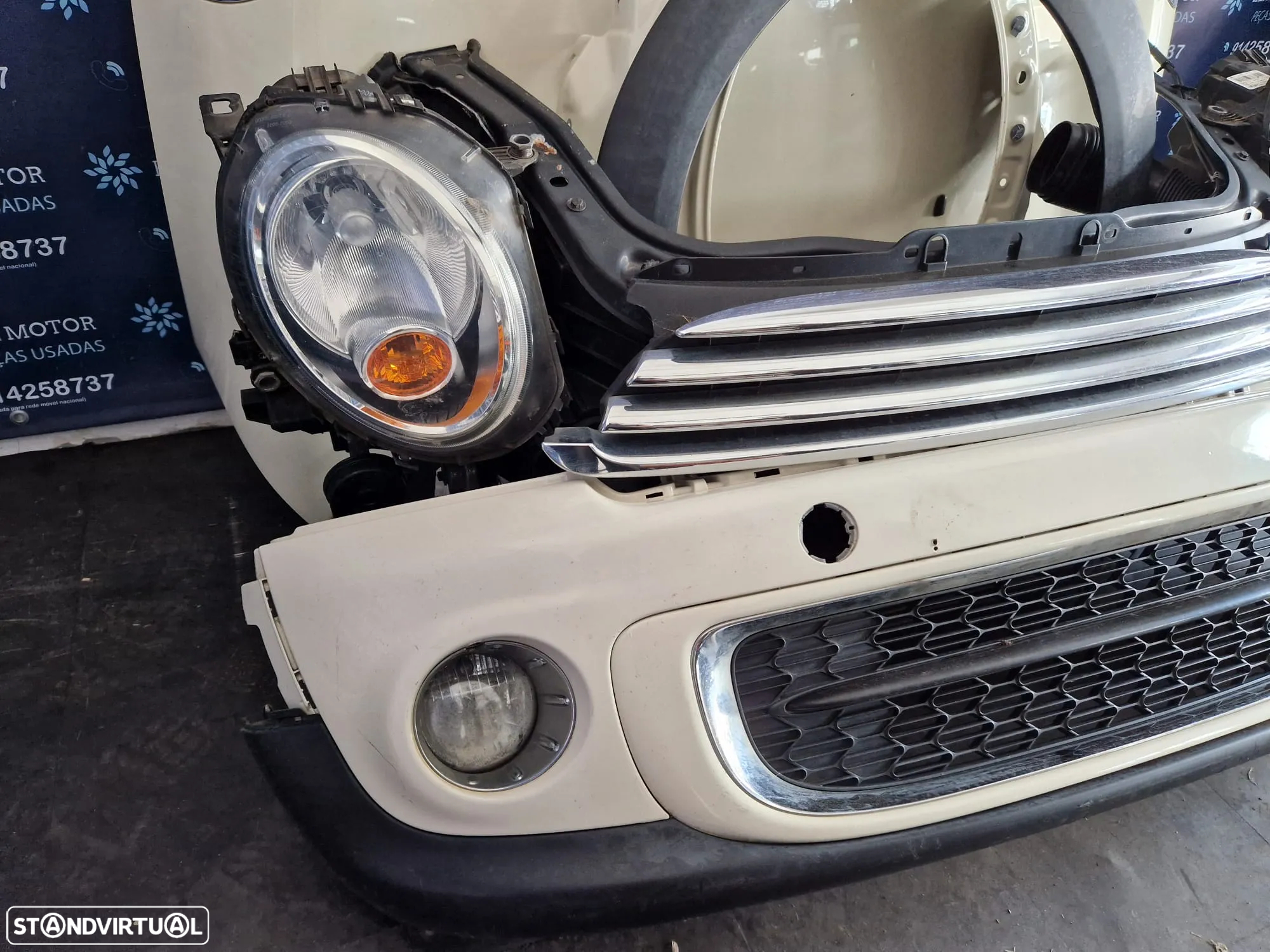 Frente completa usada MINI ONE COOPER R56 1.6D LCI capot parachoques guardalamas oticas radiadores R55 R57 - 5