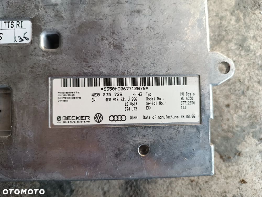 MODUŁ STEROWNIK MMI AUDI A6 C6 4E0035729 (2SZT) - 2