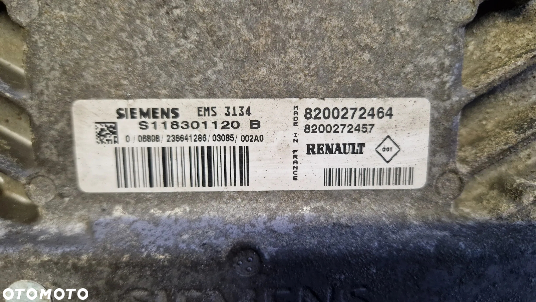 RENAULT MEGANE SCENIC II 1.4 16V STEROWNIK SILNIKA 8200272464 - 2