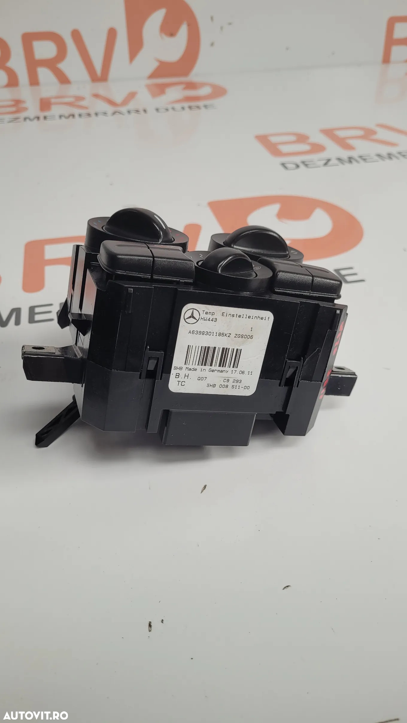 Panou comanda fara (AC) pentru Mercedes Vito W639 Euro 5 / 2010-2014 - 3