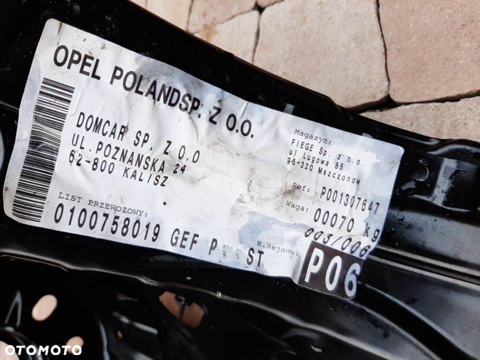 OPEL ASTRA V K KIELICH FARTUCH POSZYCIE ĆWIARTKA PRAWA ORYGINAŁ NOWA GM 13473561 - 2
