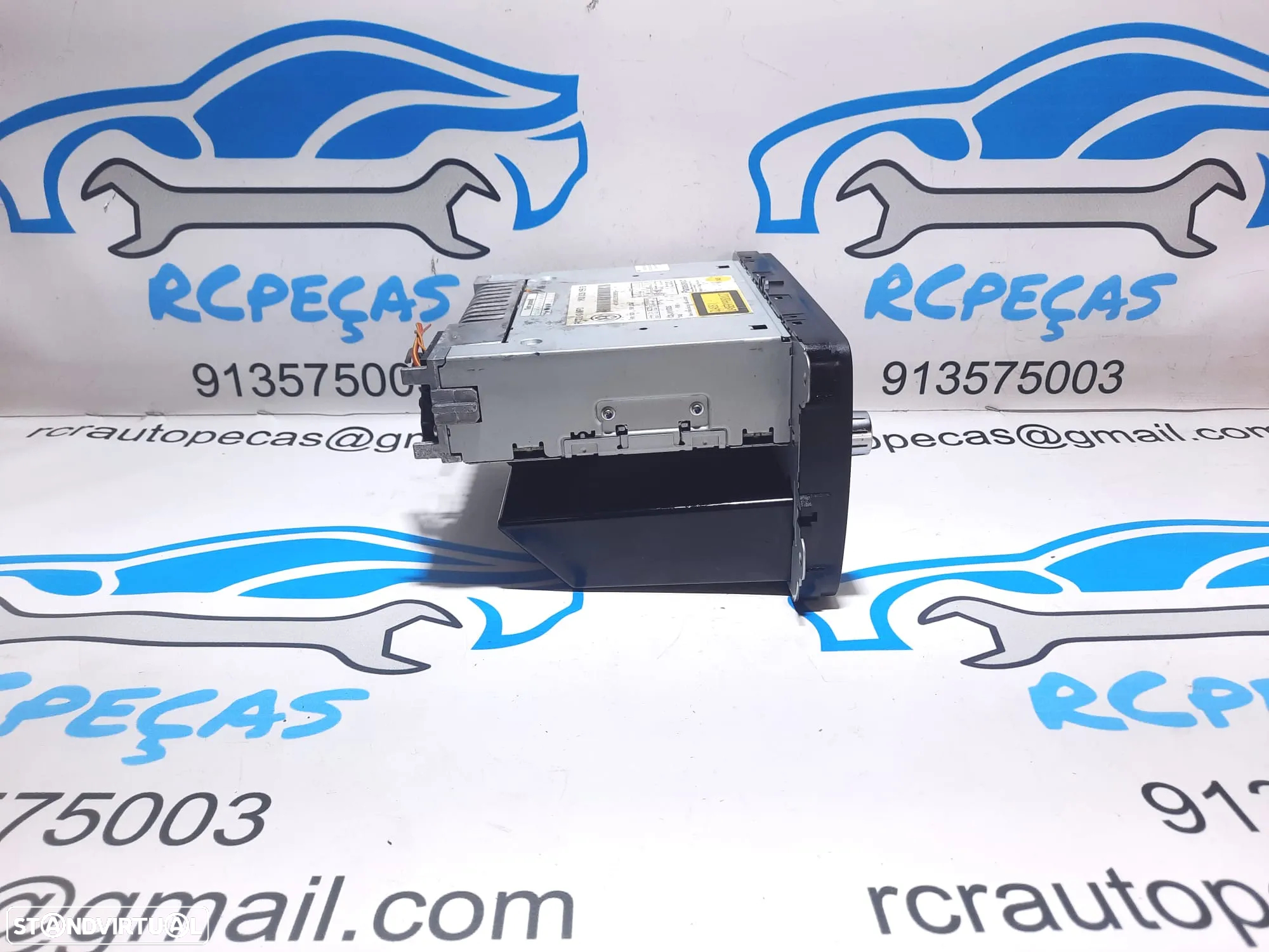 RÁDIO AUTO RÁDIO DISPLAY CD ORIGINAL VOLKSWAGEN VW GOLF VI MK6 PASSAT B6 GOLF V MK5  COMPARTIMENTO GAVETA 1KO035156B - 6